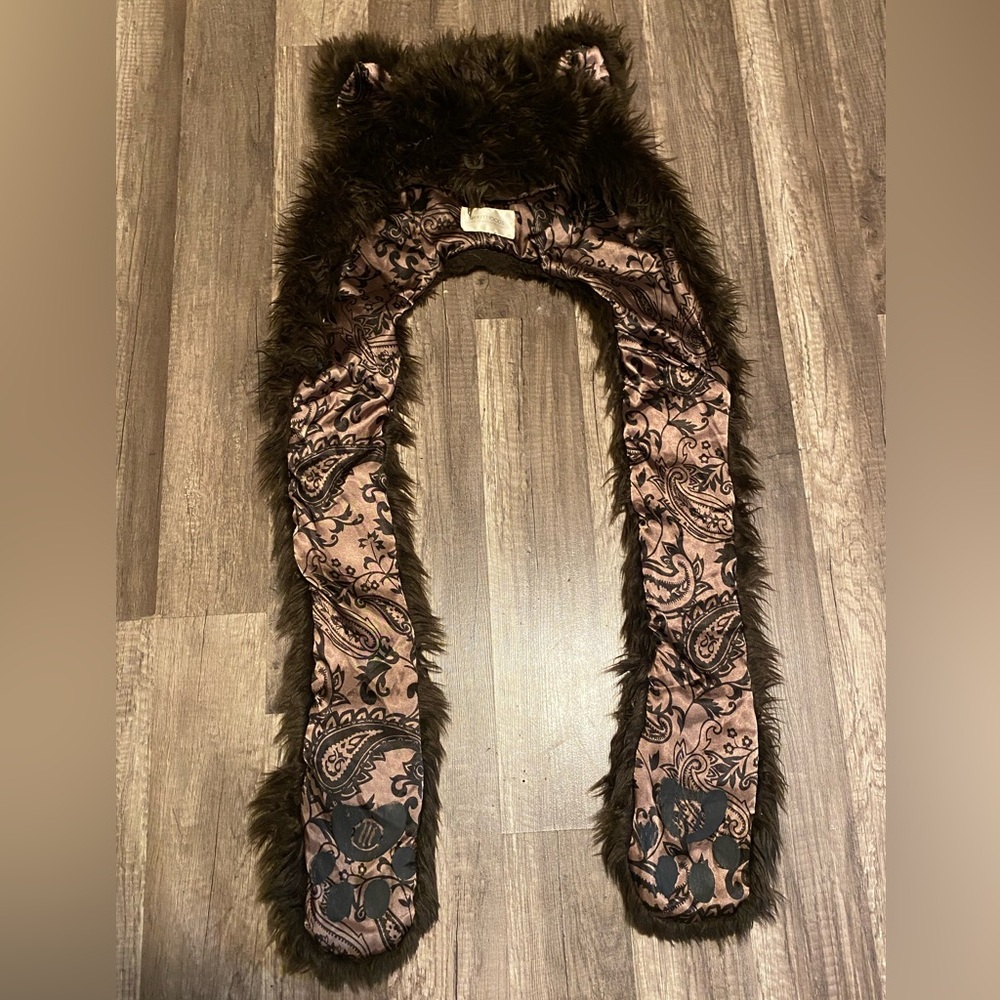 SpiritHoods Brown Faux Fur hood Animal - Picture 4 of 9